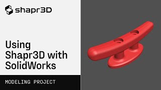 Dock cleat part 2 Using Shapr3D with SolidWorks [upl. by Rimhsak]