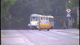 Wrocław 1995 Tramwaje  Trams  Straßenbahnen part 2 [upl. by Nugesulo]