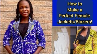 How to cut and sew a Jackets  Blazers with shawl collar full lining and welt pocket diy Detailed [upl. by Fawcett]