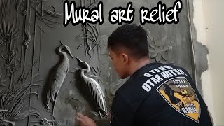 Mural art wall relief [upl. by Notyarb]