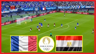 France U23 vs Egypt U23  Semifinal Olympic Games Paris 2024  Watch Full Match Live Today PES 2021 [upl. by Mima]