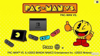 Namco Museum  PacMan VS SinglePlayer Gameplay Nintendo Switch DirectFeed Footage [upl. by Fritze]