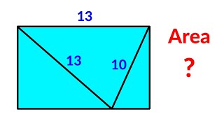 Find the area of the Rectangle  A Very Nice Geometry Problem [upl. by Jaunita]