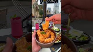 Dubai affordable food with amazing Burj Khaliy view youtubeshortsfood weekendsnacks burjkhalifa [upl. by Zedecrem]