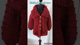 Just finished the coat crochet crochetcardigan crochetcoat crochetgirls crochetsweater [upl. by Baird383]