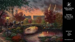 Autumn in New York from the Thomas Kinkade Vault  Gallery Lighting Experience [upl. by Irmina]