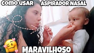 Aspirador Nasal de bebê Como usar [upl. by Pelagia832]