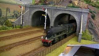 Stanier Pacifics in early BR Blue Livery at Westbridge Junction [upl. by Zebaj11]