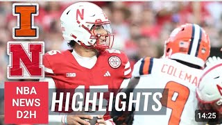 Illinois Fighting Illini vs Nebraska Cornhuskers  Full Game Highlights  nba news d2h [upl. by Jerrylee237]