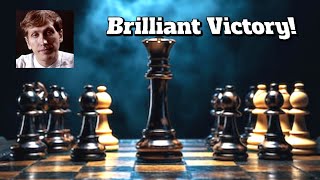 Brilliant Victoryquot Bobby Fischer vs Mikhail Tal Tournament Candidates • Netherland 1932 [upl. by Aivilys]