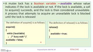 MODULE 3  TOPIC 4  SYNCHRONIZATION HARDWARE [upl. by Noit]