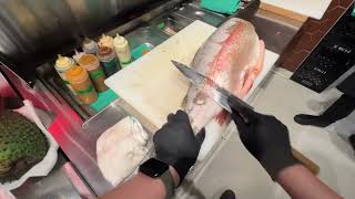 Steelhead Trout  Breakdown  Sushibar  POV [upl. by Annohsak]