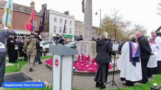 Biggleswade Remembrance Day Parade amp Service 2024 [upl. by Skelly]