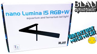 Blau Aquaristic Nano Lumina 15 RGBW Aquarium LED Beleuchtung [upl. by Llevra]