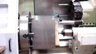 Centering non square part on a C axis cnc lathe [upl. by Centonze]