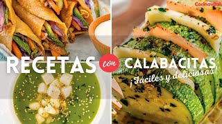 15 fáciles recetas con calabacitas que te harán salivar [upl. by Nelon]