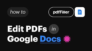 Turn Google Docs Documents into fillable PDFs [upl. by Naened]