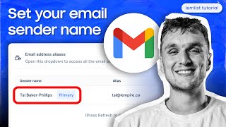 How to set your email sender name lemlist tutorial [upl. by Chandra]