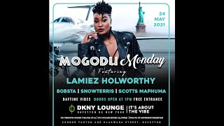 Lamiez Holworthy  DKNY Lounge Mogodu Monday [upl. by Yardna]