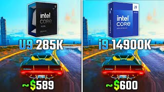 INTEL ULTRA 9 285K vs INTEL i914900K  Test in 6 Games [upl. by Corissa650]