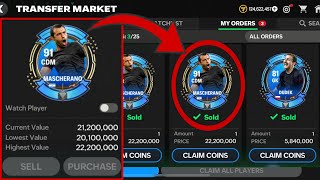 HOW TO SELL MASCHERANO AND DUDEK EASILY IN FC MOBILE 25 MAKE 100 MILLION COINS FAST [upl. by Oinotnaocram951]