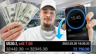 Making 70000 In ONLY 15 Minutes Trading FOREX [upl. by Attennaej]