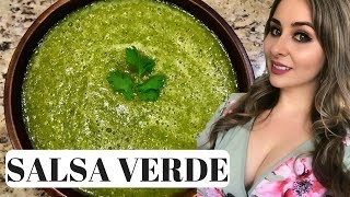 Mexican Salsa Verde How To  3 Step Recipe [upl. by Hermia40]