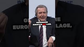 Ein eindringlicher Aufruf zur Diplomatie in Europa von Gerhard Schröder dieweltwoche [upl. by Gersham]