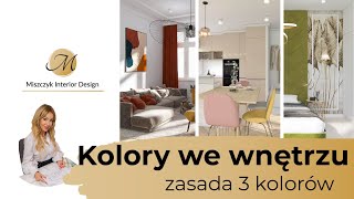 Kolory we wnętrzu  zasada 3 kolorów [upl. by Selle]