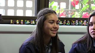 Bairnsdale Secondary School Girls at the Centre Yarn about Possum Skin Cloak [upl. by Adnaloj744]