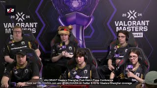 FUT Heretics  VCT Masters Shanghai postmatch press conference [upl. by Lesig996]