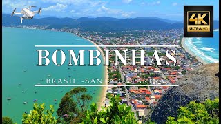 Praia de Bombinhas Espetacular Drone 4k  Santa CatarinaBrasil [upl. by Anaoy]