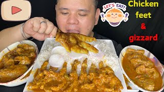 Eating chicken feet amp gizzards  Mukbang ASMR  mukbang asmr food eatingshow indianfood [upl. by Spain176]