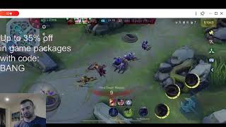 Mobile Legends Pushing RankGrandmaster 25 aptoide code BANG [upl. by Hanavas91]