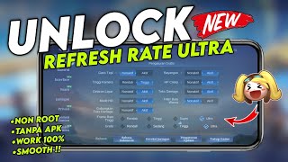 CARA UNLOCK 120 FPS ML‼️CARA UNLOCK GRAFIK amp REFRESH RATE ULTRA 120 FPS MOBILE LEGENDS TERBARU 2024 [upl. by Yesak]