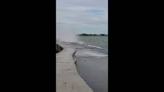 Lake Michigan absorbing Helene [upl. by Grati]