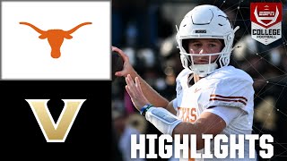 Texas Longhorns vs Vanderbilt Commodores  Full Game Highlights  ESPN College Football [upl. by Atteiluj]