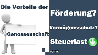 Genossenschaft Alle Vorteile  Vermögenssicherung Schutz vor fremdem Zugriff Steuerlast senken [upl. by Conlin]