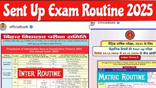 12th Sent up exam Routine 2024  10th Sent Up Exam Routine 2024  Sent up Exam Time Table 2024 25 [upl. by Broddy]