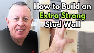 How to build a Super Strong Stud Wall For Heavy Loads [upl. by Baillie]