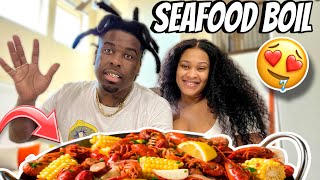 SEAFOOD BOIL MUKBANG LIFE UPDATE lifeaswatlow [upl. by Nywra]