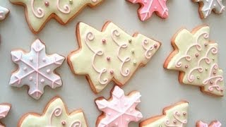 Biscotti di Natale decorati con ghiacciaRICETTA SEMPLICE e VELOCE [upl. by Darsey890]