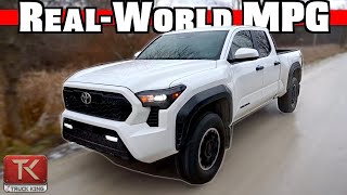 Better MPG Than the Old V6 2024 Toyota Tacoma 24L Turbo MPG Test [upl. by Bubalo]