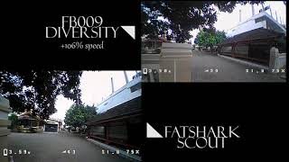 Fatshark Scout vs FB009 Diversity Comparison [upl. by Esilanna]