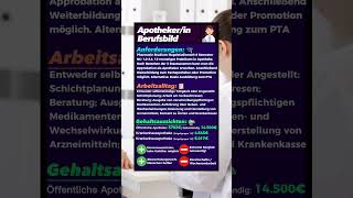 Apotheker Werdegang Arbeitsalltag und Gehalt [upl. by Aicul792]