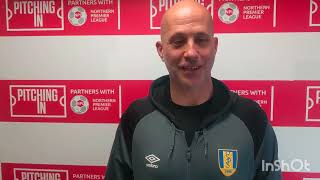 Mark Fretwell speaks after a 10 win over Hepworth United [upl. by Tereb]