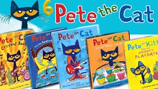 Ten Pete the Cat  Read Aloud  animated books  picture Book  R4Reading [upl. by Bainbridge]