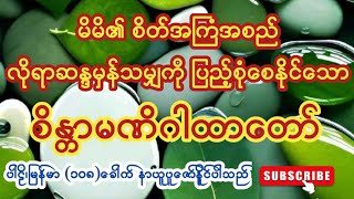 ကြံတိုင်းအောင် ဆောင်တိုင်းမြောက်စေနိုင်ပြီး ငွေဝင် စီးပွားတက်စေသော စိန္တာမဏိဂါထာတော် စာတန်းထိုး [upl. by Akyssej211]