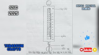 স্প্রিং নিক্তিতে বস্তু ঝুলিয়ে বস্তুর উপর প্রযুক্ত বল বা ওজন নির্ণয় Physics Practical  SSC 2025 [upl. by Akeim]