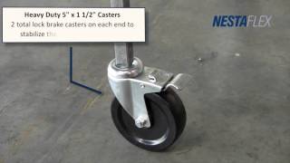 FMH Conveyors Americas NestaFlex 226 Steel Skate Wheels [upl. by Tomaso800]